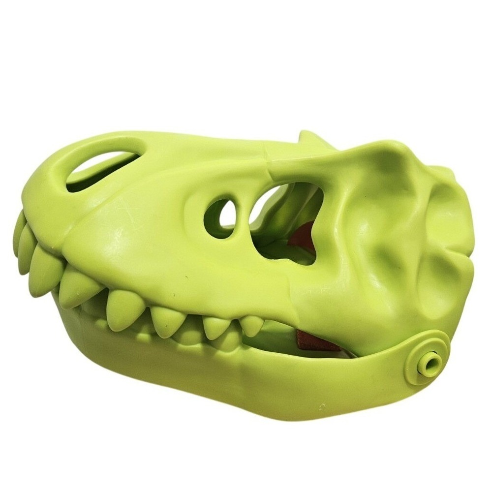 HABA T-Rex Dinosaur Skull Hand Puppet Kids‎ OS Lime Green Movable Jaw Toy